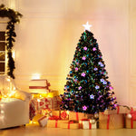 Jingle Jollys 1.2m Christmas Tree Optic Fibre LED Xmas tree Multi Colour - Occasions > Christmas > Christmas Trees