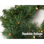 Jingle Jollys 1.8m Christmas Garland with LED lights Party Xmas Decorations - Occasions > Christmas > Christmas Wreaths