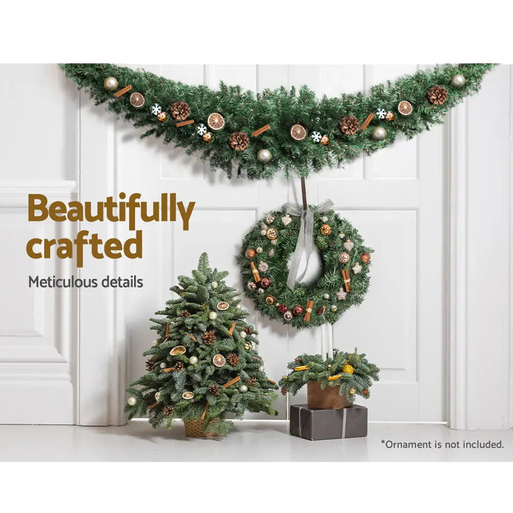 Jingle Jollys 1.8m Christmas Garland Xmas Decorations Green Wedding Party - Occasions > Christmas > Christmas Wreaths &
