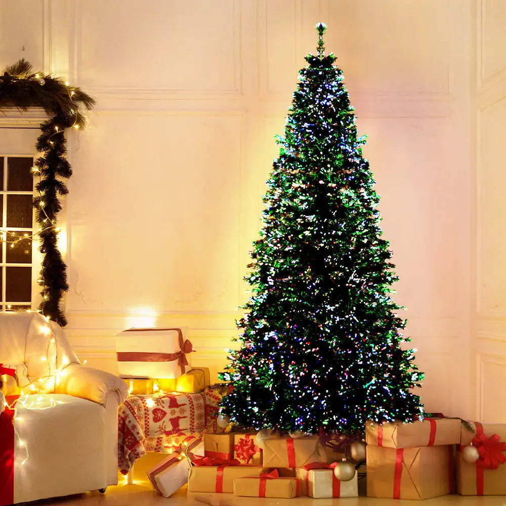 Jingle Jollys 1.8m Christmas Tree Optic Fibre LED Xmas tree 300 Tips - Occasions > Christmas > Christmas Trees