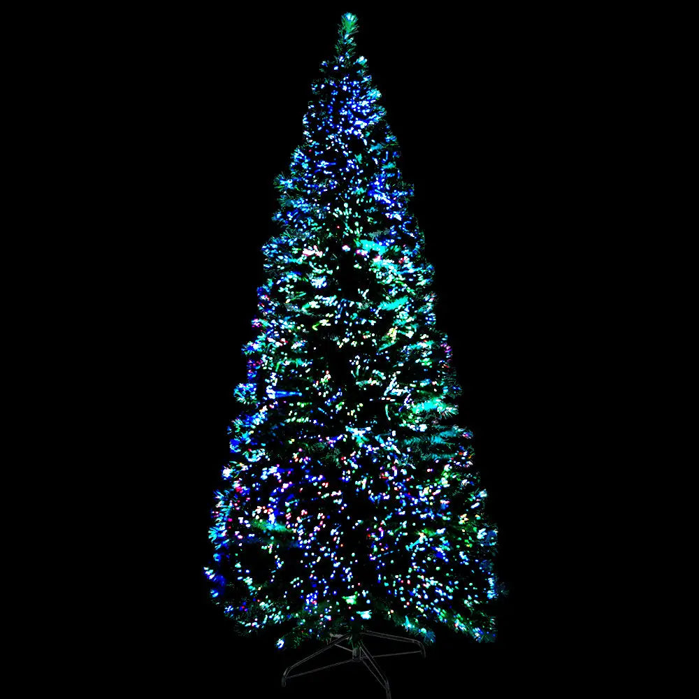 Jingle Jollys 1.8m Christmas Tree Optic Fibre LED Xmas tree 300 Tips - Occasions > Christmas > Christmas Trees