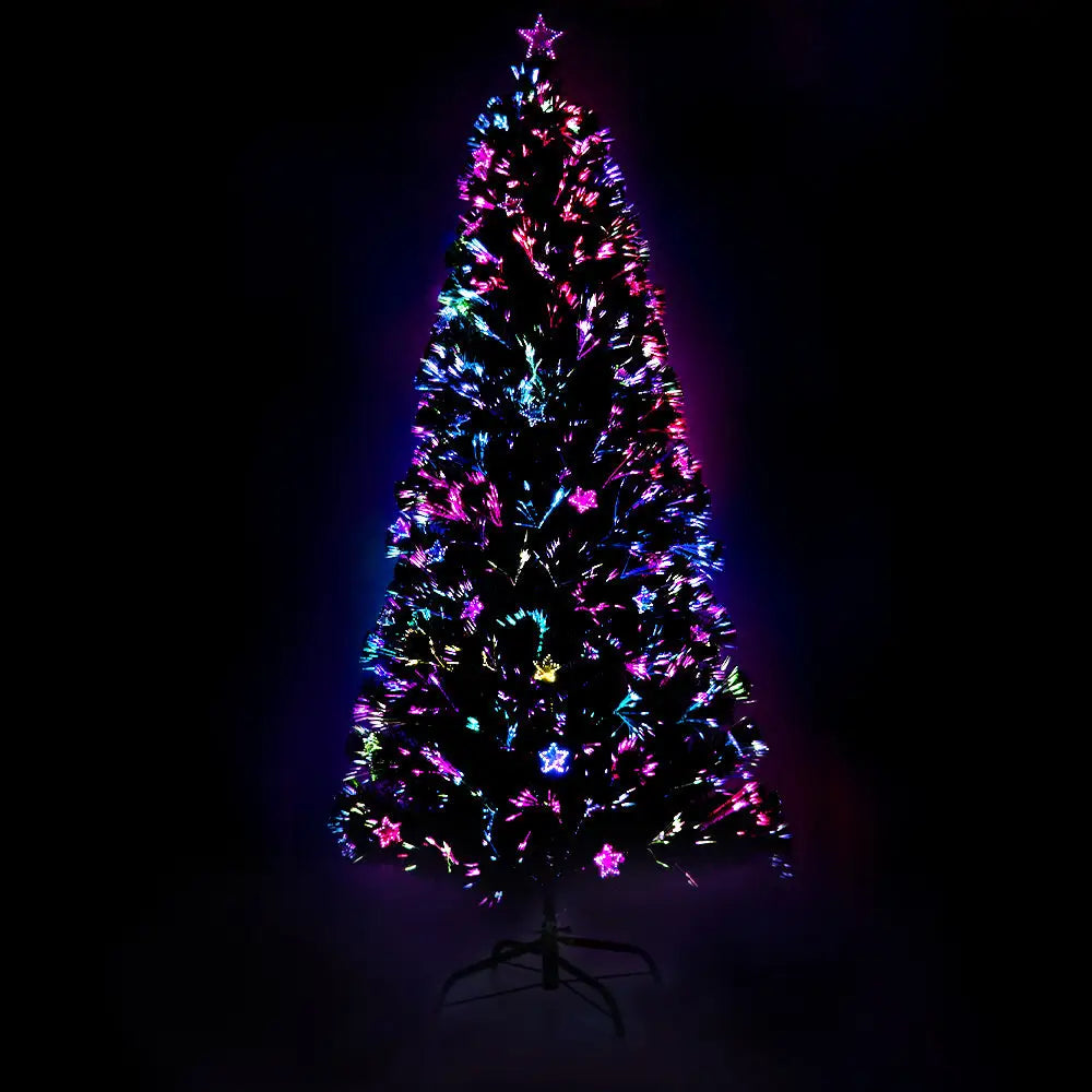 Jingle Jollys 1.8m Christmas Tree Optic Fibre LED Xmas tree Multi Colour - Occasions > Christmas > Christmas Trees