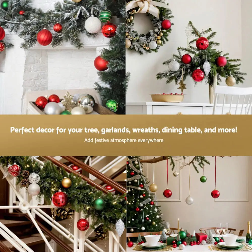 Jingle Jollys 155pcs Christmas Tree Decorations Set Baubles Ornaments Party - Occasions > Christmas > Christmas