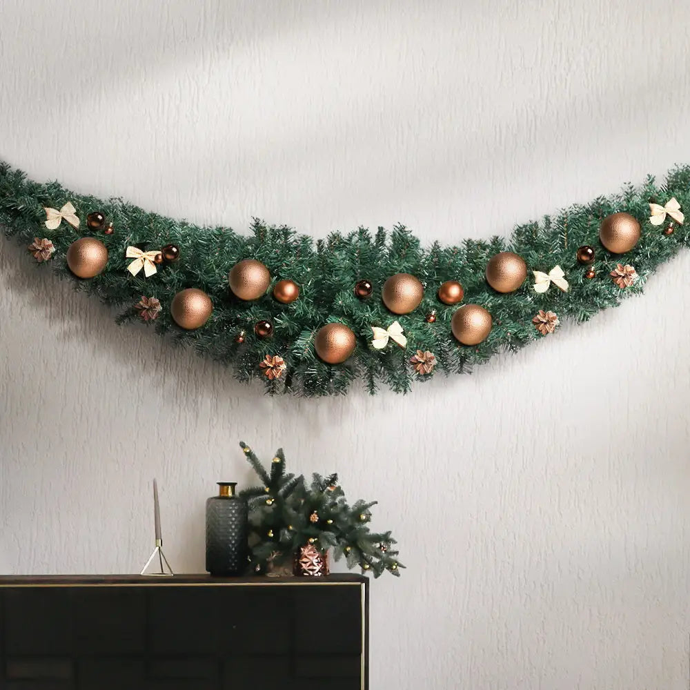 Jingle Jollys 2.1m Christmas Garland Xmas Decorations Green Wedding Party - Occasions > Christmas > Christmas Wreaths &