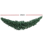 Jingle Jollys 2.1m Christmas Garland Xmas Decorations Green Wedding Party - Occasions > Christmas > Christmas Wreaths &