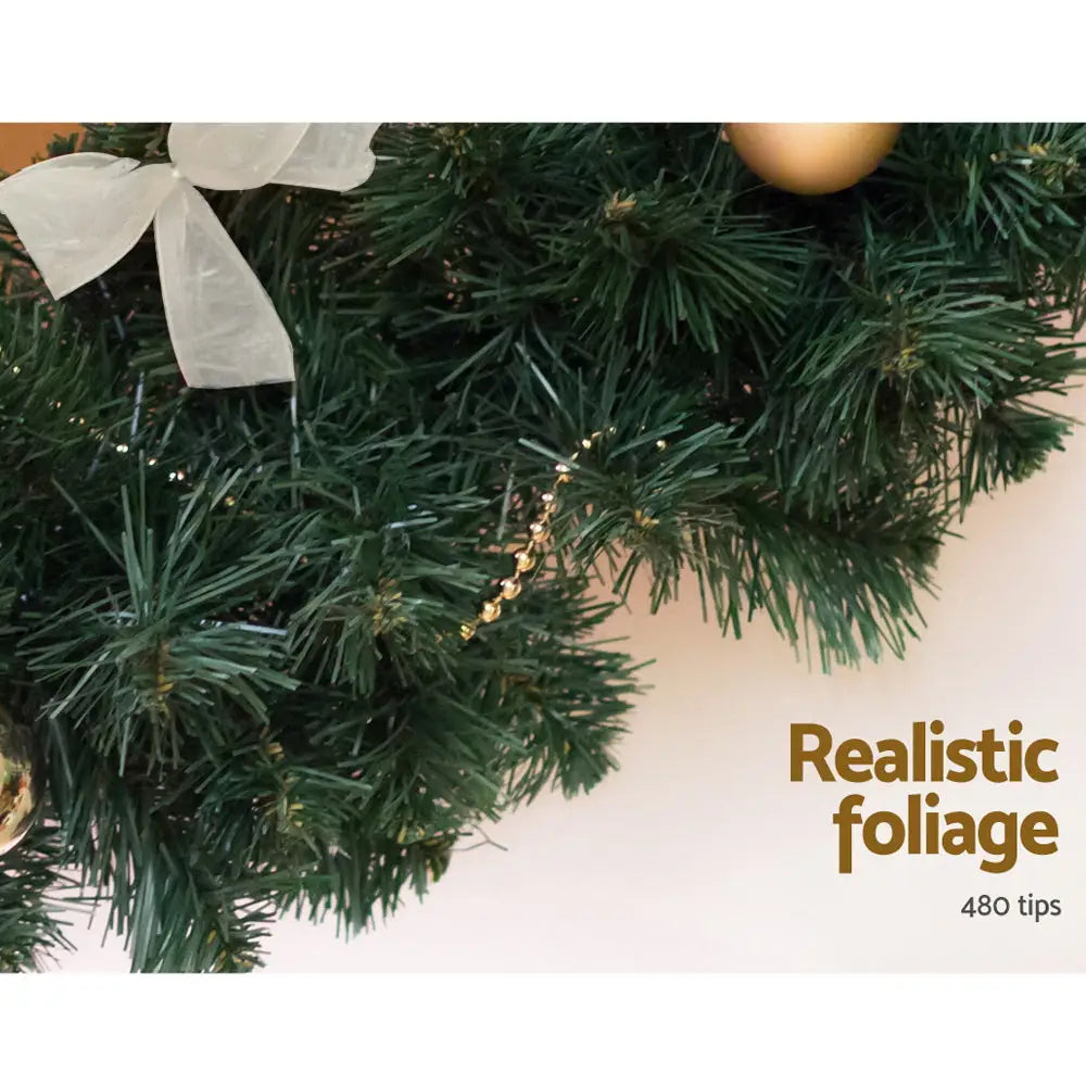 Jingle Jollys 2.1m Christmas Garland Xmas Decorations Green Wedding Party - Occasions > Christmas > Christmas Wreaths &
