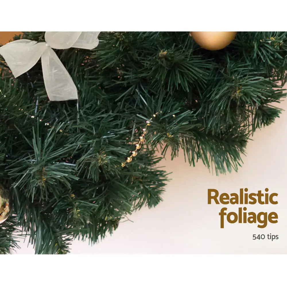 Jingle Jollys 2.4m Christmas Garland Xmas Decorations Green Wedding Party - Occasions > Christmas > Christmas Wreaths &