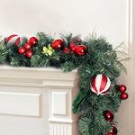 Jingle Jollys 2.7m Christmas Garland with Decorations Xmas Wedding Party - Occasions > Christmas > Christmas Wreaths &
