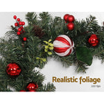 Jingle Jollys 2.7m Christmas Garland with Decorations Xmas Wedding Party - Occasions > Christmas > Christmas Wreaths &