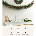 Jingle Jollys 2.7m Christmas Garland with Decorations Xmas Wedding Party - Occasions > Christmas > Christmas Wreaths &