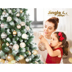 Jingle Jollys 2.7M Christmas Tree with Pine Needle Snowy Xmas Tree 1765 Tips - Occasions > Christmas > Christmas Trees
