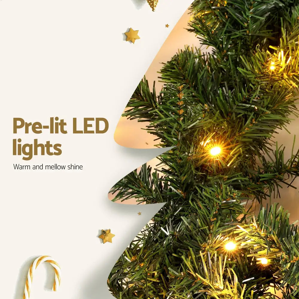 Jingle Jollys 20M Christmas Garland LED Lights Party Xmas Decorations 1400 Tips - Occasions > Christmas > Christmas