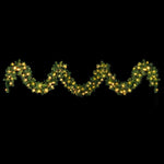 Jingle Jollys 5M Christmas Garland LED Lights Party Xmas Decorations 380 TIPS - Occasions > Christmas > Christmas