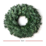 Jingle Jollys 60cm Christmas Wreath Garland Xmas Decorations Wedding Party - Occasions > Christmas > Christmas Wreaths