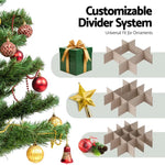 Jingle Jollys Christmas Baubles Storage Box 64 Dividers Xmas Ornaments Container - Occasions > Christmas > Christmas