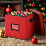 Jingle Jollys Christmas Baubles Storage Box 64 Dividers Xmas Ornaments Container - Occasions > Christmas > Christmas