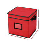 Jingle Jollys Christmas Baubles Storage Box 64 Dividers Xmas Ornaments Container - Occasions > Christmas > Christmas