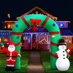 Jingle Jollys Christmas Inflatable Archwary 2.8M Illuminated Decorations - Occasions > Christmas > Christmas Decorations