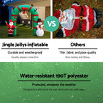 Jingle Jollys Christmas Inflatable Archwary 2.8M Illuminated Decorations - Occasions > Christmas > Christmas Decorations