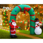 Jingle Jollys Christmas Inflatable Archwary 2.8M Illuminated Decorations - Occasions > Christmas > Christmas Decorations