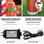 Jingle Jollys Christmas Inflatable Archwary Ginger 2.8M Illuminated Decorations - Occasions > Christmas > Christmas
