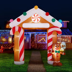 Jingle Jollys Christmas Inflatable Archwary Ginger 2.8M Illuminated Decorations - Occasions > Christmas > Christmas