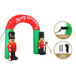 Jingle Jollys Christmas Inflatable Archwary Nutcracker 3M Illuminated Decorations - Occasions > Christmas > Christmas