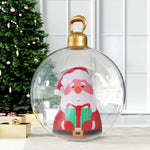 Jingle Jollys Christmas Inflatable Ball 60cm Santa Decoration Giant Bauble Clear - Occasions > Christmas > Christmas