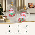 Jingle Jollys Christmas Inflatable Ball 60cm Santa Decoration Giant Bauble Clear - Occasions > Christmas > Christmas