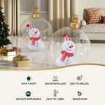 Jingle Jollys Christmas Inflatable Ball 60cm Snowman Decoration Giant Bauble - Occasions > Christmas > Christmas