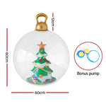 Jingle Jollys Christmas Inflatable Ball 60cm Tree Decoration Giant Bauble Clear - Occasions > Christmas > Christmas