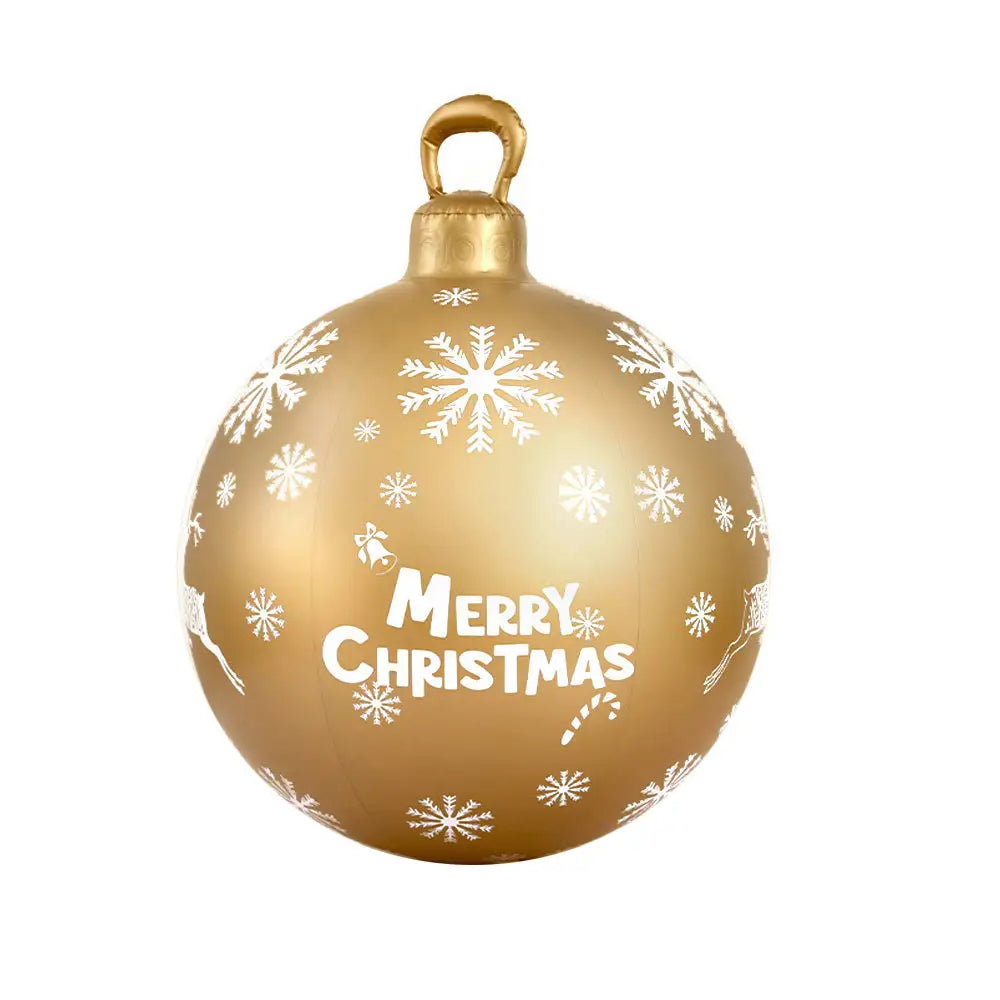 Jingle Jollys Christmas Inflatable Ball Bauble 60cm Outdoor Decoration Gold - Occasions > Christmas > Christmas