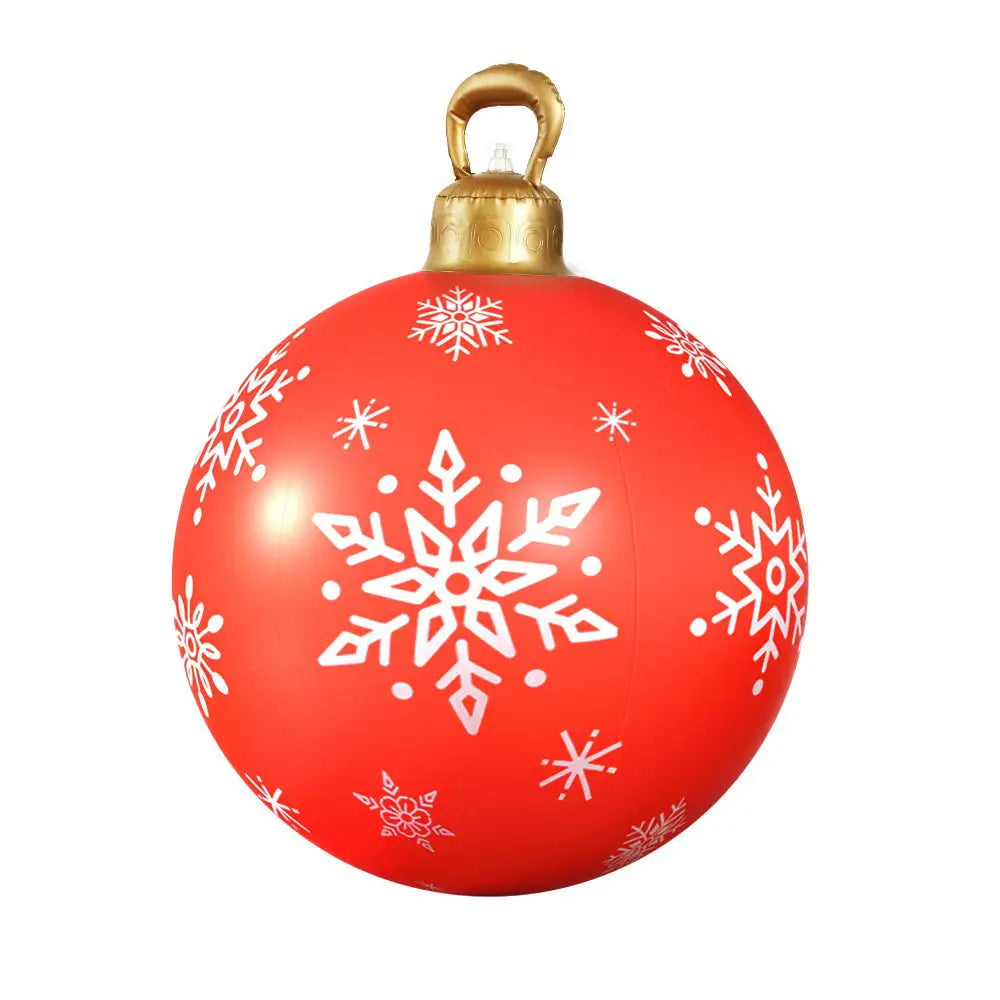 Jingle Jollys Christmas Inflatable Ball Bauble 60cm Outdoor Decoration Red - Occasions > Christmas > Christmas