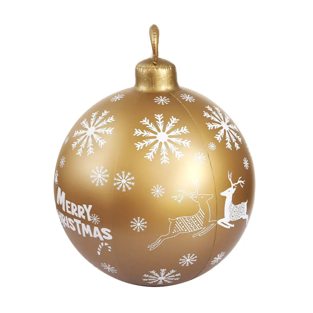 Jingle Jollys Christmas Inflatable Ball Bauble 60cm Outdoor Decoration Gold - Occasions > Christmas > Christmas