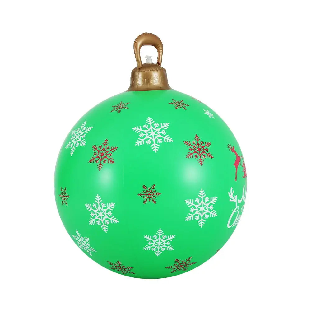 Jingle Jollys Christmas Inflatable Ball Bauble 60cm Outdoor Decoration Green - Occasions > Christmas > Christmas