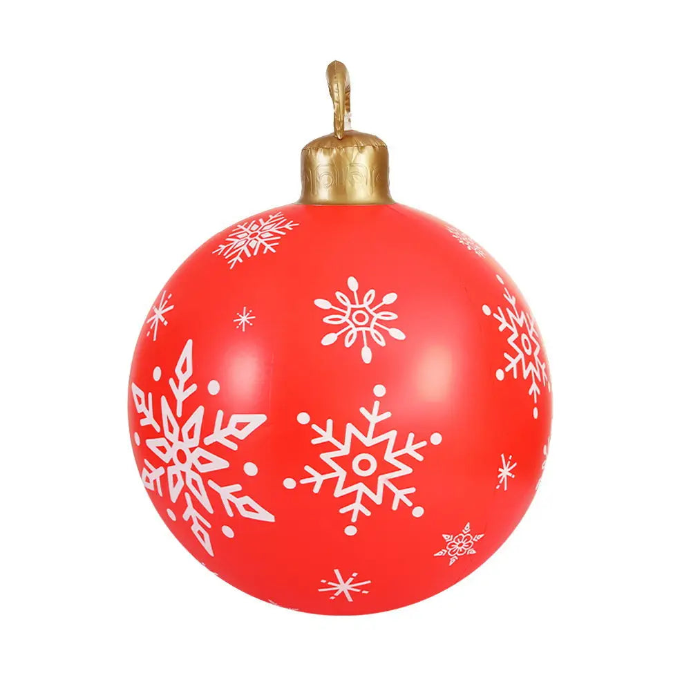Jingle Jollys Christmas Inflatable Ball Bauble 60cm Outdoor Decoration Red - Occasions > Christmas > Christmas