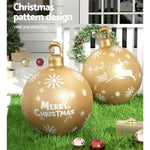 Jingle Jollys Christmas Inflatable Ball Bauble 60cm Outdoor Decoration Gold - Occasions > Christmas > Christmas