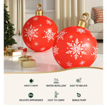 Jingle Jollys Christmas Inflatable Ball Bauble 60cm Outdoor Decoration Red - Occasions > Christmas > Christmas