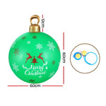 Jingle Jollys Christmas Inflatable Ball Bauble 60cm Outdoor Decoration Green - Occasions > Christmas > Christmas