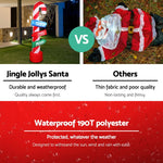 Jingle Jollys Christmas Inflatable Candy Pole 2.4M Illuminated Decorations - Occasions > Christmas > Christmas