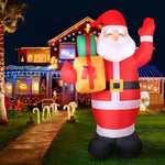 Jingle Jollys Christmas Inflatable Santa 2.4M Illuminated Decorations - Occasions > Christmas > Christmas Decorations