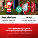 Jingle Jollys Christmas Inflatable Santa 2.4M Illuminated Decorations - Occasions > Christmas > Christmas Decorations