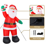 Jingle Jollys Christmas Inflatable Santa 3M Illuminated Decorations - Occasions > Christmas > Christmas Decorations