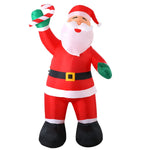Jingle Jollys Christmas Inflatable Santa 3M Illuminated Decorations - Occasions > Christmas > Christmas Decorations
