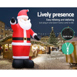 Jingle Jollys Christmas Inflatable Santa 5M Illuminated Decorations - Occasions > Christmas > Christmas Decorations