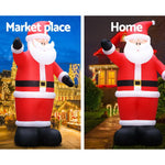 Jingle Jollys Christmas Inflatable Santa 5M Illuminated Decorations - Occasions > Christmas > Christmas Decorations