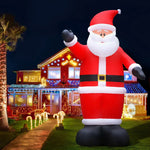 Jingle Jollys Christmas Inflatable Santa 5M Illuminated Decorations - Occasions > Christmas > Christmas Decorations