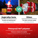 Jingle Jollys Christmas Inflatable Santa 5M Illuminated Decorations - Occasions > Christmas > Christmas Decorations