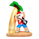 Jingle Jollys Christmas Inflatable Santa Guitar 2.1M Led Illuminated Decorations - Occasions > Christmas > Christmas
