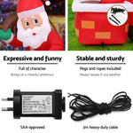 Jingle Jollys Christmas Inflatable Santa Illuminated Decorations - Occasions > Christmas > Christmas Decorations